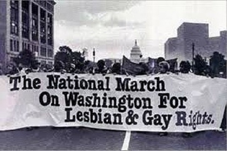 The national march on Washington for lesbian and gay rights.